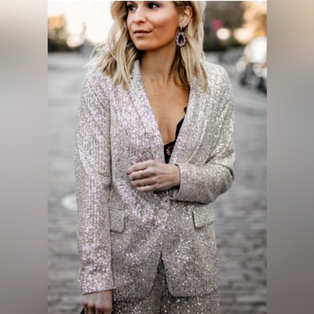 Nwot banana republic sequin blazer